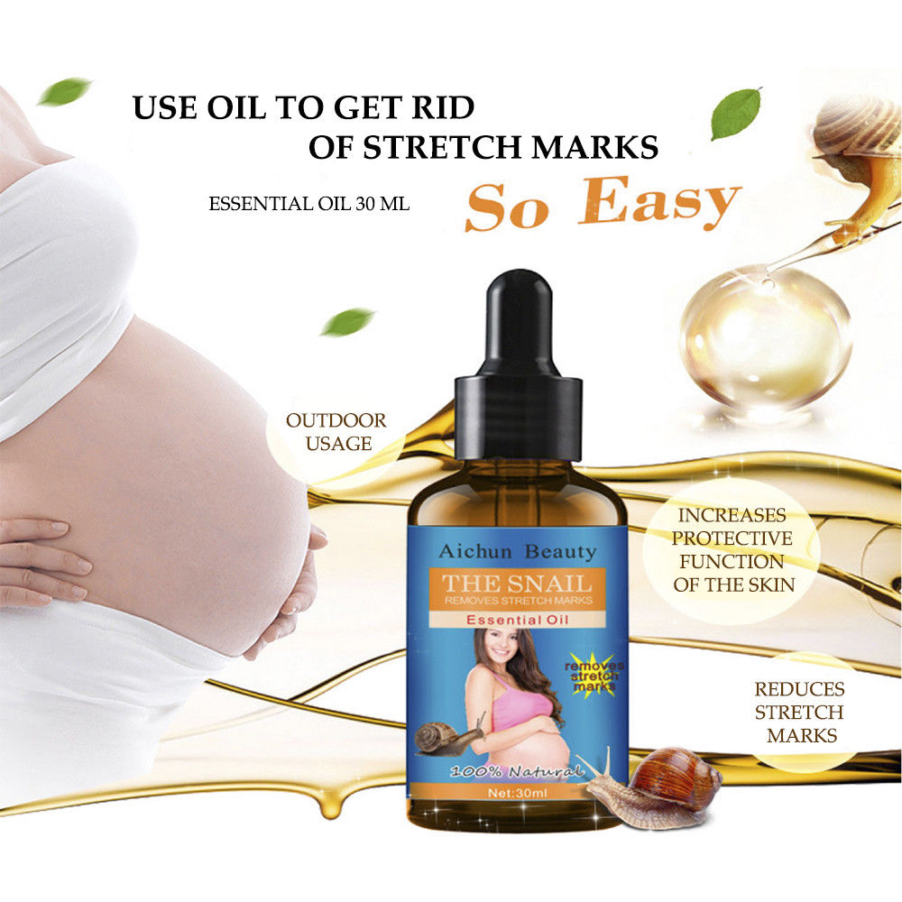 Aichun Beauty Natural Snail Removes Pregnancy Stretch Marks Essential Oil 30ml maroc - beloccasion